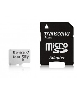 Карта памет Transcend - 64GB microSDXC UHS-I U1, Class10